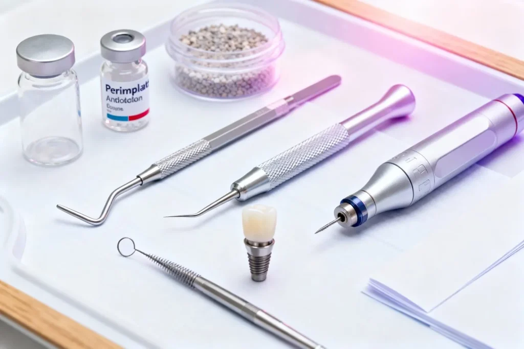 وسایل دندانپزشکی برای اصلاح شل شدن ایمپلنت دندان
