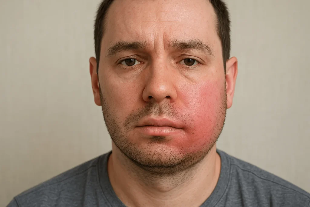 ورم صورت بعد از ایمپلنت دندان