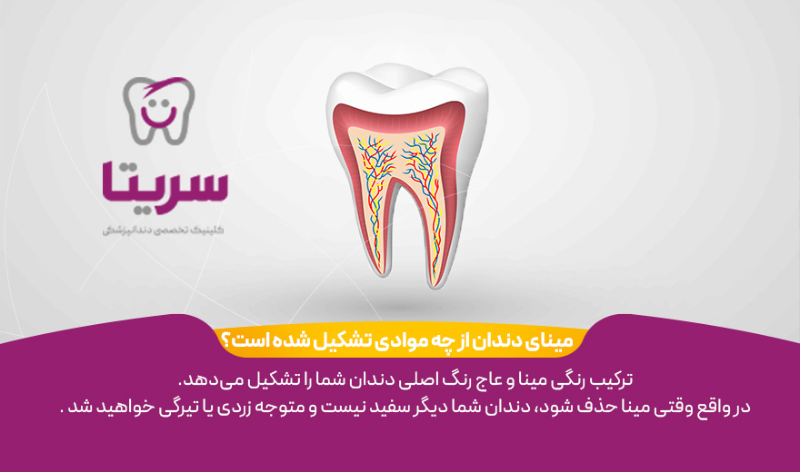 مینای دندان از چه موادی تشکیل شده است؟