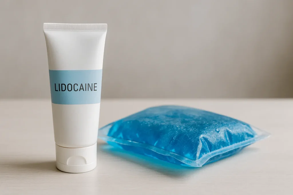 مسکنهای موضعی برای درد ایمپلنت (لیدوکائین و کمپرس یخ)