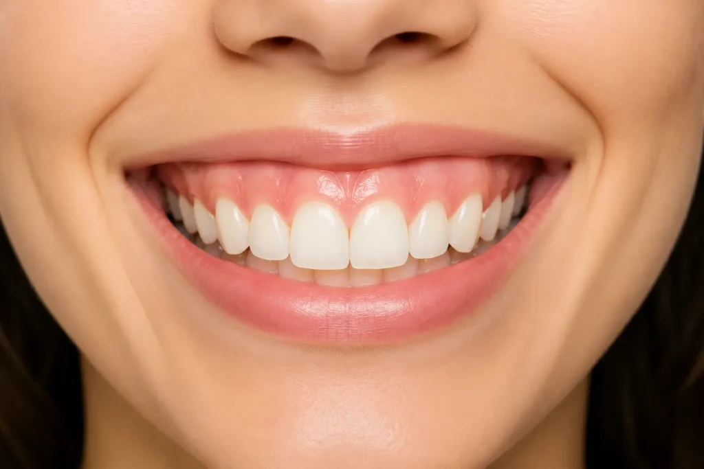 نمایی از لبخند لثه‌ای