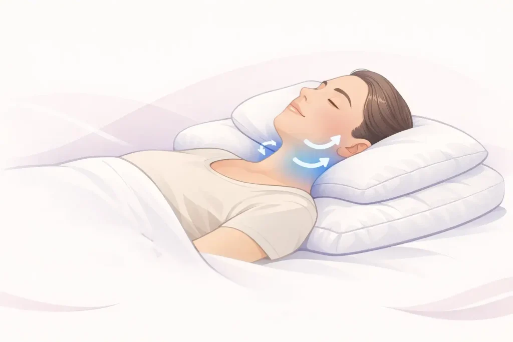 خوابیدن بعد از ایمپلنت به پشت با حمایت اضافی